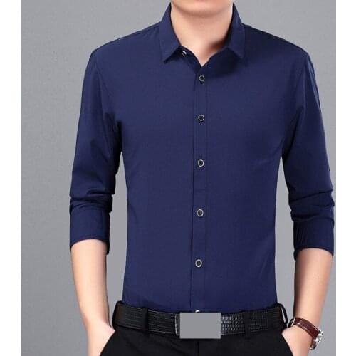 MRMT 2021 Brand Autumn New Mens Long-sleeved Shirts Solid Casual Shirts for Male Wear Thin Tops Shirt