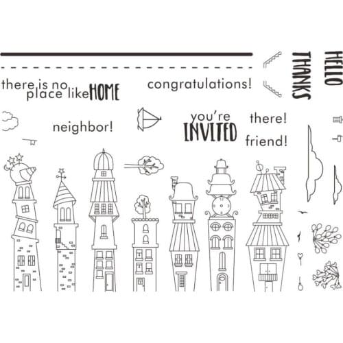 New house home Transparent Clear Silicone Stamp Seal for DIY scrapbooking photo album Decorative clear stamps A295