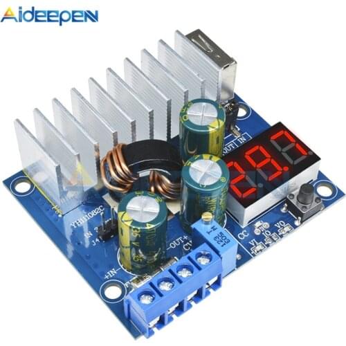 DC to DC 3-35V Boost Step Up Module 100W 6A USB Power Supply LED Voltmeter DC-DC Converter Power Supply Module Voltage Regulator