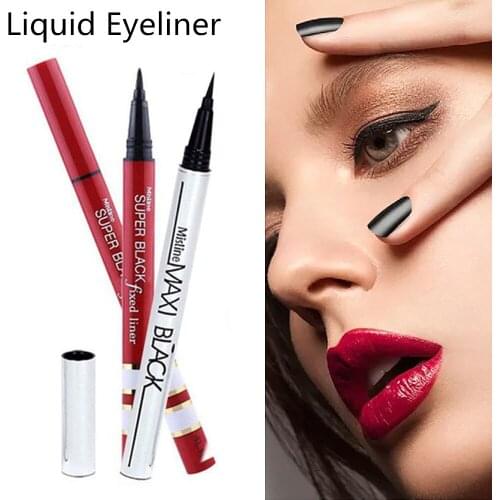 Professional Black Waterproof Liquid Eyeliner Long-lasting Hard Head Fast Dry Eye Liner Pencil Pen Makeup Cosmetic Tools