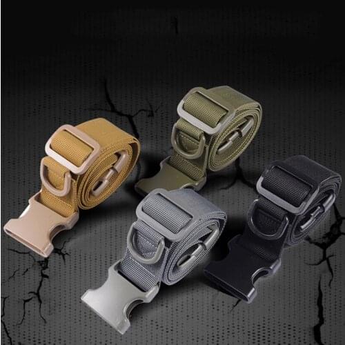 Belt Men Military Tactical Army Nylon Belt SWAT Simple Combat Bag Deputy Belts Outdoor Hunting Waistband Equipment Accessories