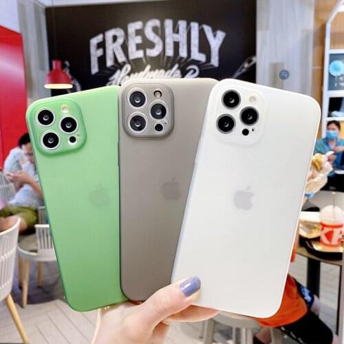 Luxury Silicone Shockproof Matte Phone Case For iPhone 12 Pro Max Mini 11 X XS XR 7 8 Plus SE 2020 Ultra Thin Transparent Cover