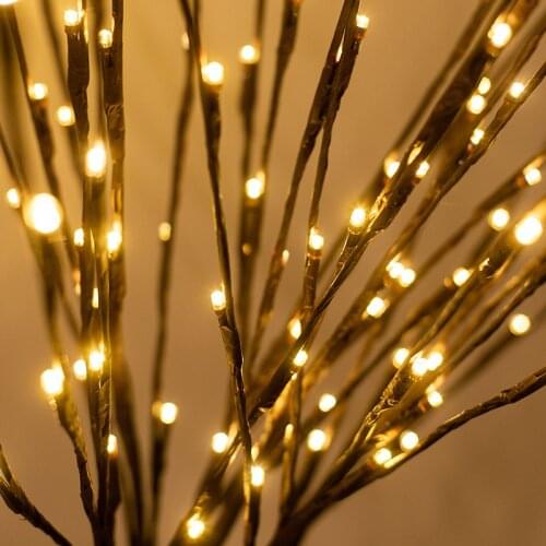 Christmas Decorations for Home LED Willow Branch Lamp Battery Powered Decorative Christmas Ornaments Christmas Tree Decorations