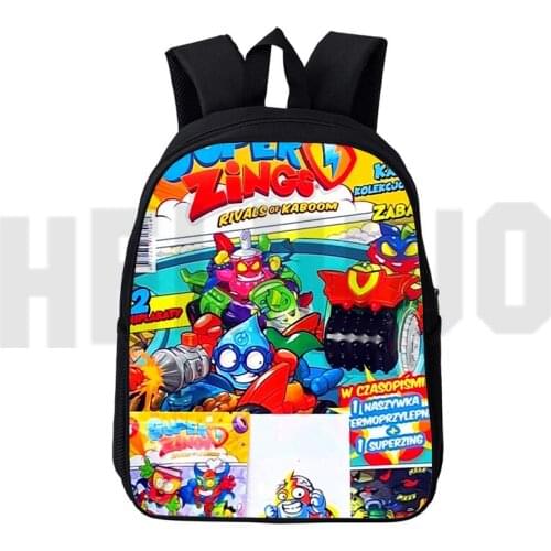 Mochila 3D Print Anime Super Zings Series 5/6/7 Backpack Hot Game Cartoon Superzings Bag Waterproof Plecak Children 12/16 Inch
