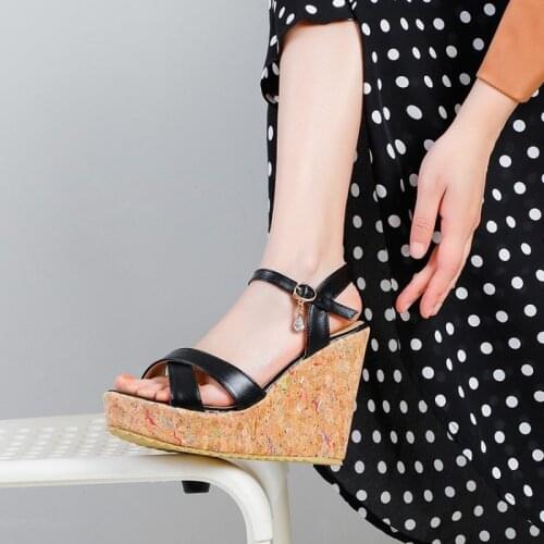 New Brand Summer Women Sandals Roman Shoes Woman Platform Super High Heel Casual Open Toe Wedge Ankle Strap Sandals Lady Shoes