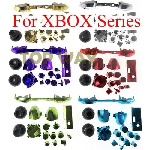 1set Replacement Buttons for Xbox Series S X Controller Chrome Plated LB RB LT RT Bumpers Triggers D-pad ABXY