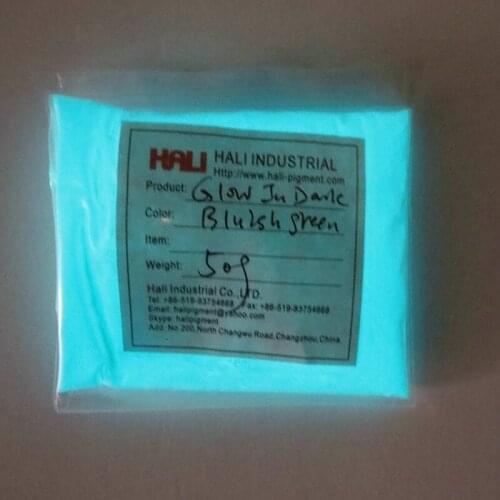 Luminous powder,photoluminescent powder,glow in dark pigment,color:bluish green,lot=50gram,item:HLD-580,free shiping,widely used