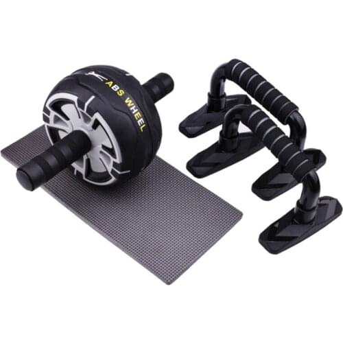 4pcs/set Fitness Push-up Bracket Abdominal Wheel Mat Training Device Abdominal Muscles Home Gym Equipment