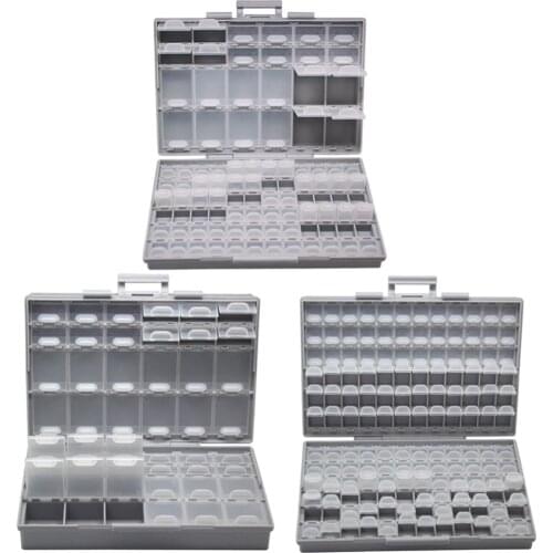 AideTek Electronics smd Storage Cases & Organizers SMD SMT resistor capacitor enclosure plastics toolbox whit box BOXALLCOM3