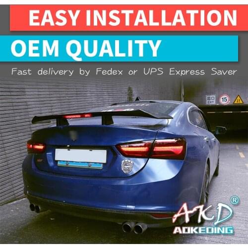 AKD tuning cars Tail lights For Chevy Malibu XL 2016-2019 Taillights LED DRL Running lights Fog lights Rear parking