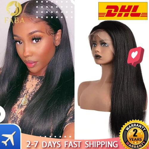 13x4 Lace Front Human Hair Wigs for Women Brazilian Straight Lace Frontal Remy Wig with Baby Hair Pre Plucked Natural Hairline