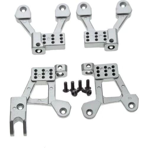 4PCS Metal Front & Rear Shock Damper Towers Mount Hoops for Axial SCX10 II 90046 90047 1/10 RC Crawler Upgrade Parts