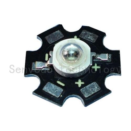 50X High quality 5W 850nm infrared IR high power led light beads with Bridgelux double chip with heat sink free shipping