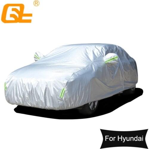 Car Covers Add cotton Outdoor sun uv protection dust rain snow protective universal for Hyundai santa fe tucson sonata tucson