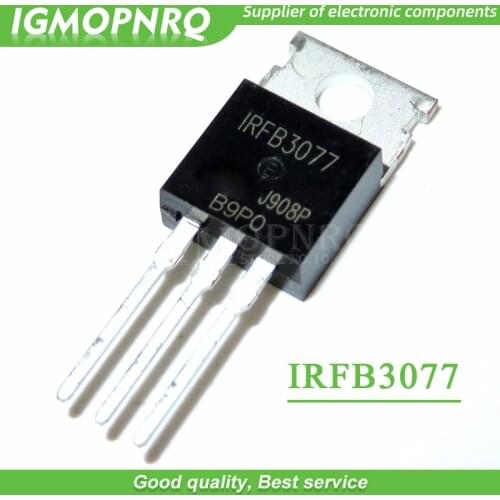 10PCS free shipping IRFB3077 FB3077 TO-220 75V, 2.8mO, 210A, 370W field effect tube 100% new original