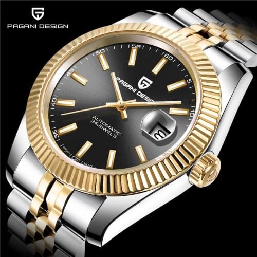 Pagani Design 2021 New Luxury Men' Fashion Sports Watch Stainless Steel Waterproof 100m Mens Automatic Mechanical Watch Relogio