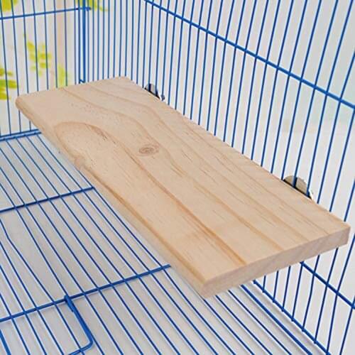 Pet Wood Jumping Platform Climbing Frame Scratch Board Springboard Cage Mounted Guinea Pig Toys House Supplies