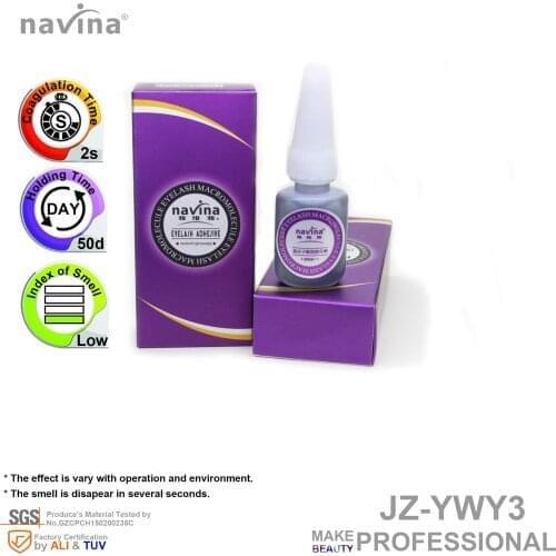 Navina eyelahses glue/adhesive for make up, 3-4 seconds to fix, more safety and internal anti-blockig system