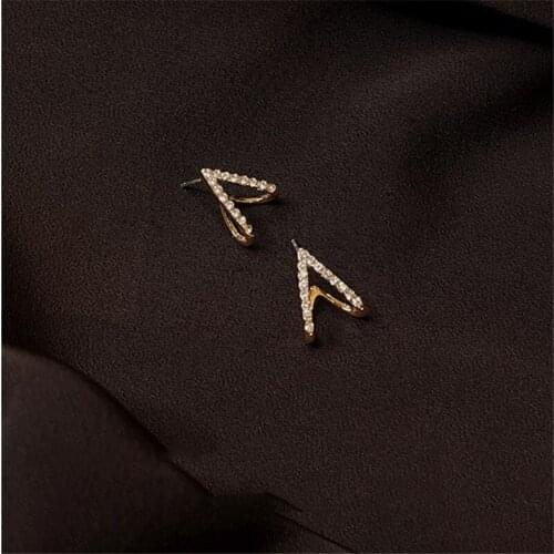 Liemjee S925 Silver 14K gold Plated Zircon Earrings All-Match Fashion Jewelry For Women Feature Namour Charm Gift All Seasons