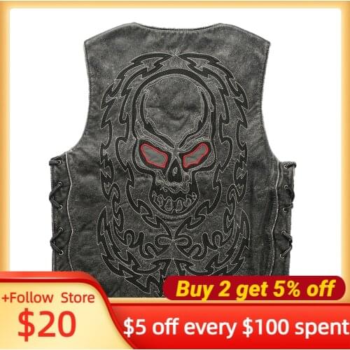 MAXMACCONE Men's Leather Vests