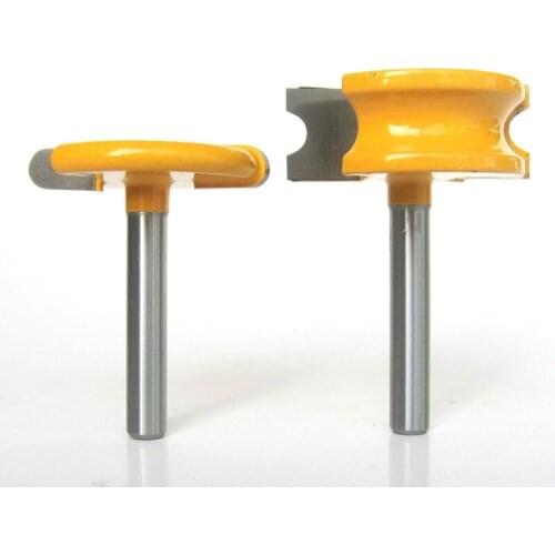 2 pc 1/4" Shank 1/4" Diameter Flute and Bead Router Bit Set wood cutter woodworking cutter woodworking bits wood milling cutter