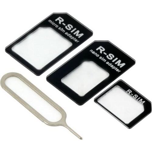 Wholesale 3 in 1 for Nano Sim Card to Micro Sim Card & Standard Sim Card Adapter Converter Mobile Phone Accessories