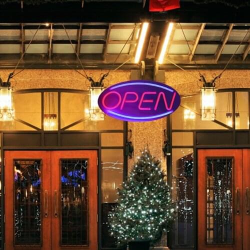 OPEN Letters Shaped Hanging LED Neon Light Shop Signs USB LED Light for Home Store