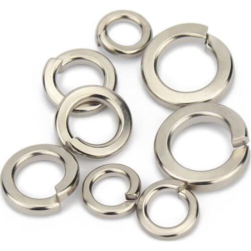 Spring Washers plate with nickel - Square Section Split Locking Washers M2-M8