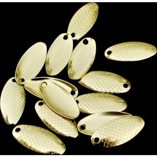 Fishing Lure Blades 10pcs/lot Fish Scale Buzzbait Spinnerbait Blade Fishing Spinner Rings Blade DIY Fishing Lure Accessories