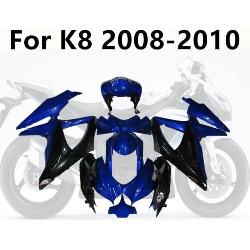 Blue Kit Decal Cowling Motorcycle Full Fairing Kits for Suzuki GSXR600 GSXR750 08-09-10 K8 2008-2010 Injection Bodywork