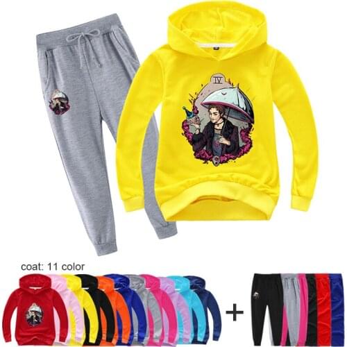 Auturn 2-16Year TrackSuits Kids Hoodies Sports and Pants 2 Pieces Set Children Causal Toddler Boys Clothing Sets Girls Outfits