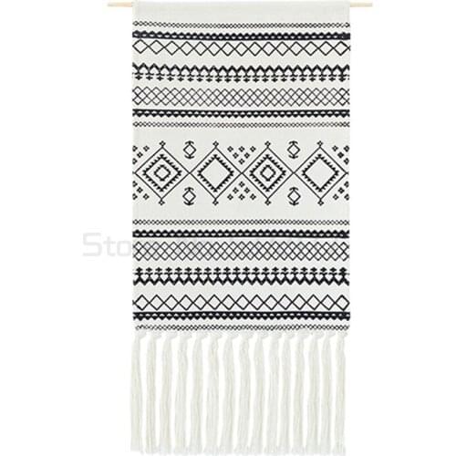 Tassel tapestry decoration Bohemia Nordic hand woven tassel meter box hanging picture