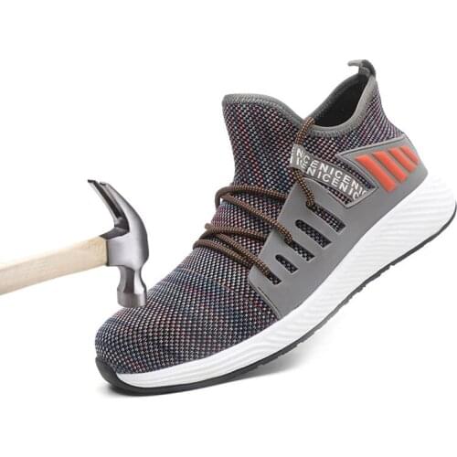 Outdoor Shoes Men Hiking Shoes Breathable Labor Protection Shoes Anti-piercing Kevla Safety Shoes Steel Bag-Head Hunting Boots