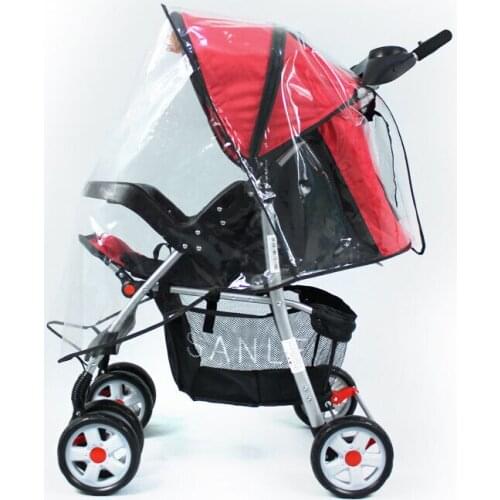 Waterproof Rain Universal Cover Wind Shield Ventilated Stroller Pushchairs Buggy Transparent Baby Stroller Rain Covers