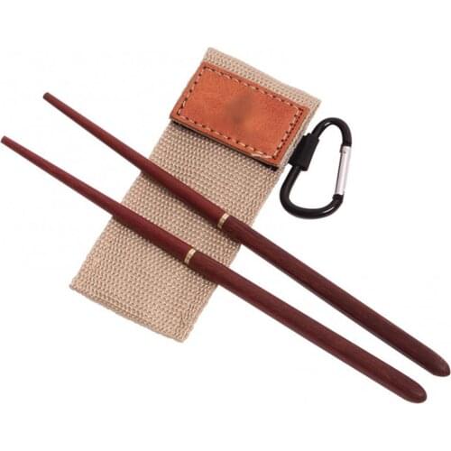 1 Pair Wood Foldable Chopsticks Tableware for Travel Outdoor Camping Picnic Folding Storage Design is Easy to Carry