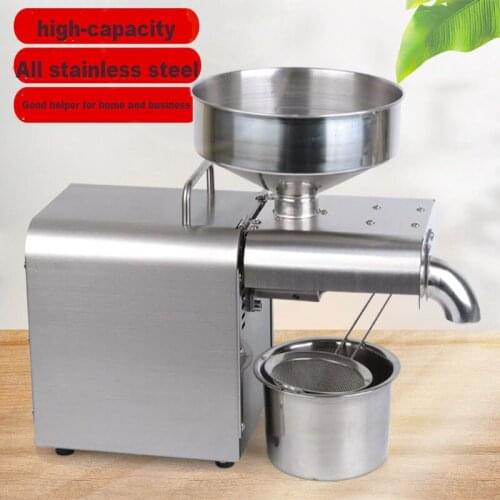220V 110V Small Household Oil press,Stainless Steel Oil Press Machine , Peanut Oil Edible Oil Processing Equipment