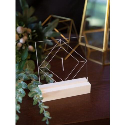 Acrylic Table Numbers for Wedding Tables, Party or Event, Clear Acrylic Wedding Sign Decor Table Numbers, Wedding Signs