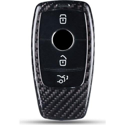 Real Carbon Fiber Key Case Cover Key Case Protective Shell Holder for Mercedes Benz AMG A B R E G Class GLK GLA W204 W251 W463