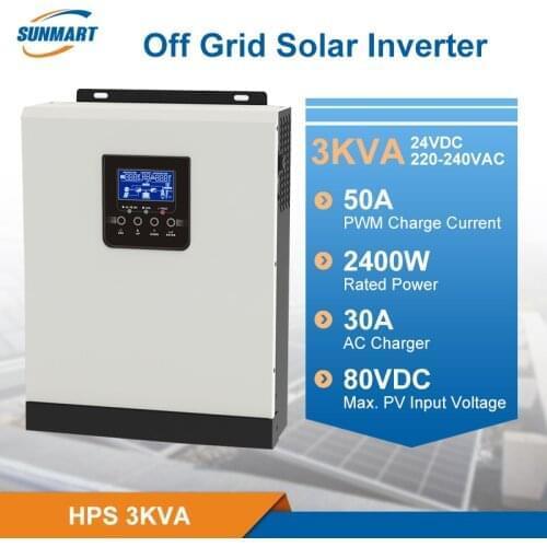 Good Price PWM 24V50A 3KVA off grid solar inverter for solar system