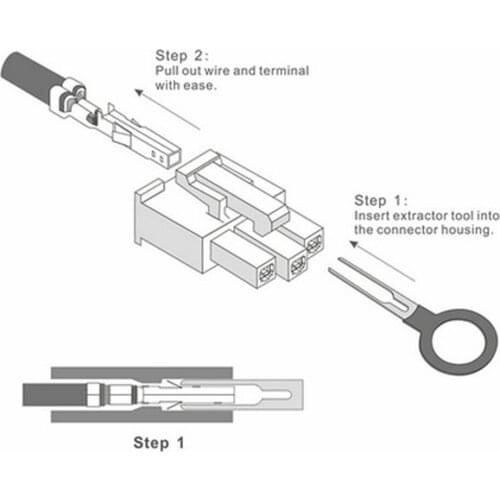 Wiring Removal Tool Auto Electrical Equipment Harness repair Stainless Steel Terminal