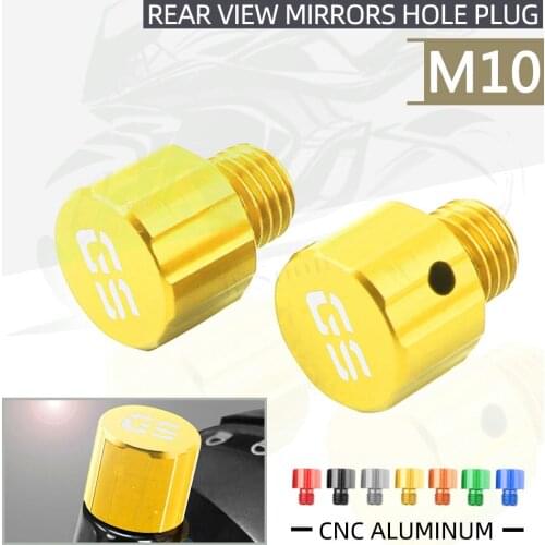 JDSOON Motorcycle M10*1.25 CNC Aluminum Rear View Mirrors Hole Plug Screws Cap Universal For BMW F850GS F 850 GS 2018 2019