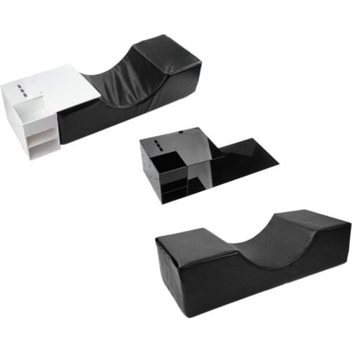 Quality Eyelash Pillow Headrest Support PU Salon Beauty Pillow Stand Grafted for Eyelash Extension with Pocket Makeup Tool