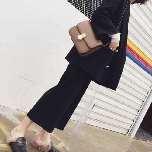 Classic Genuine Brand Leather Flap Bag Lady Small Handbag Solid Cowhide Crossbody Bags Fashion Casual Simple Single Shoulder Bag