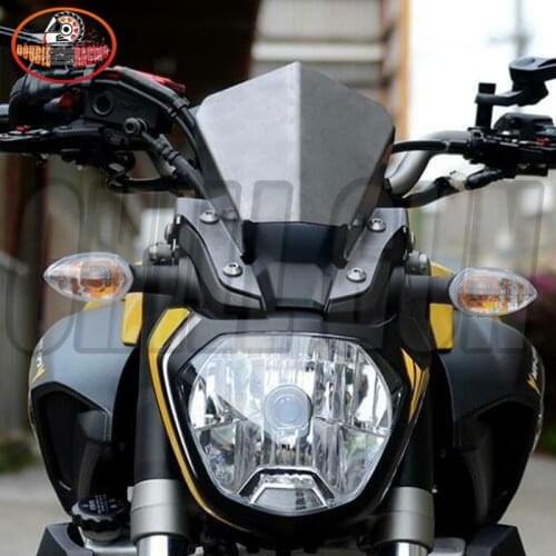 Motorcycle Aluminium Alloy Visor Viser Windshield WindScreen Deflector Head Cover For Yamaha MT-07 MT07 '13-'16 MT 07 2013-2016