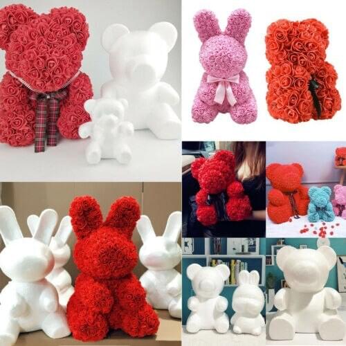Bunny Bear Heart Modelling Polystyrene Styrofoam Foam Craft DIY Valentine Gifts