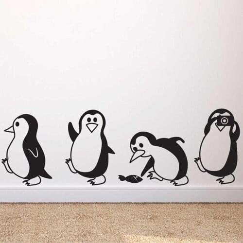 Cute little penguin Wall Sticker Home Decor Childrens room living room Background decoration Mural art Decals animal stickers