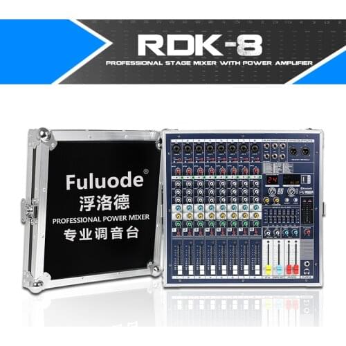 Fuluode RDK-8 Professional Mixer Super High Power Airbox Mixer with Power Amplifier for Wedding Stage Performance