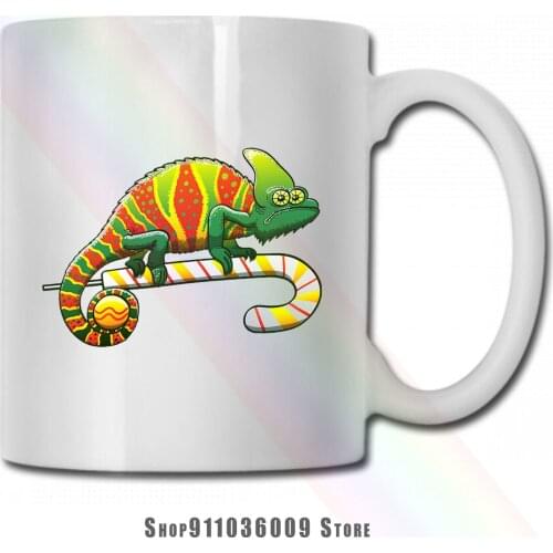 Christmas Chameleon mug cup tazas