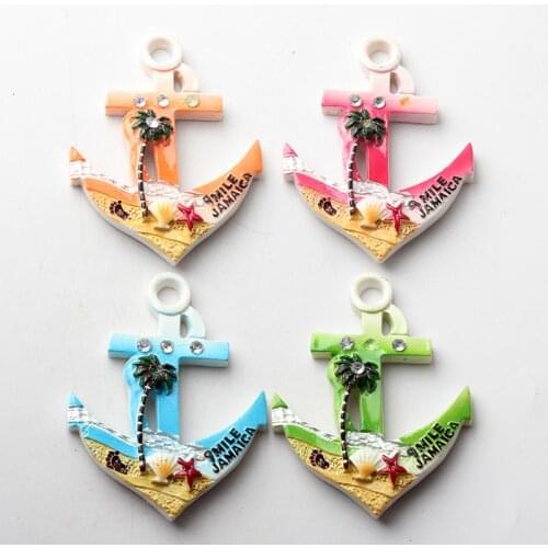 Handmade Hot Resin 3D Fridge Magnet Jamaica Souvenir Refrigerator Magnets Sticker Home Decorations