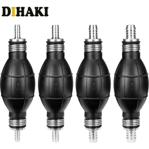 Hand Fuel Pump Line Rubber & Aluminum Hand Primer Bulb diesel oil transfer petrol for Car Boat Marine Outboard 6mm/8mm/10mm/12mm